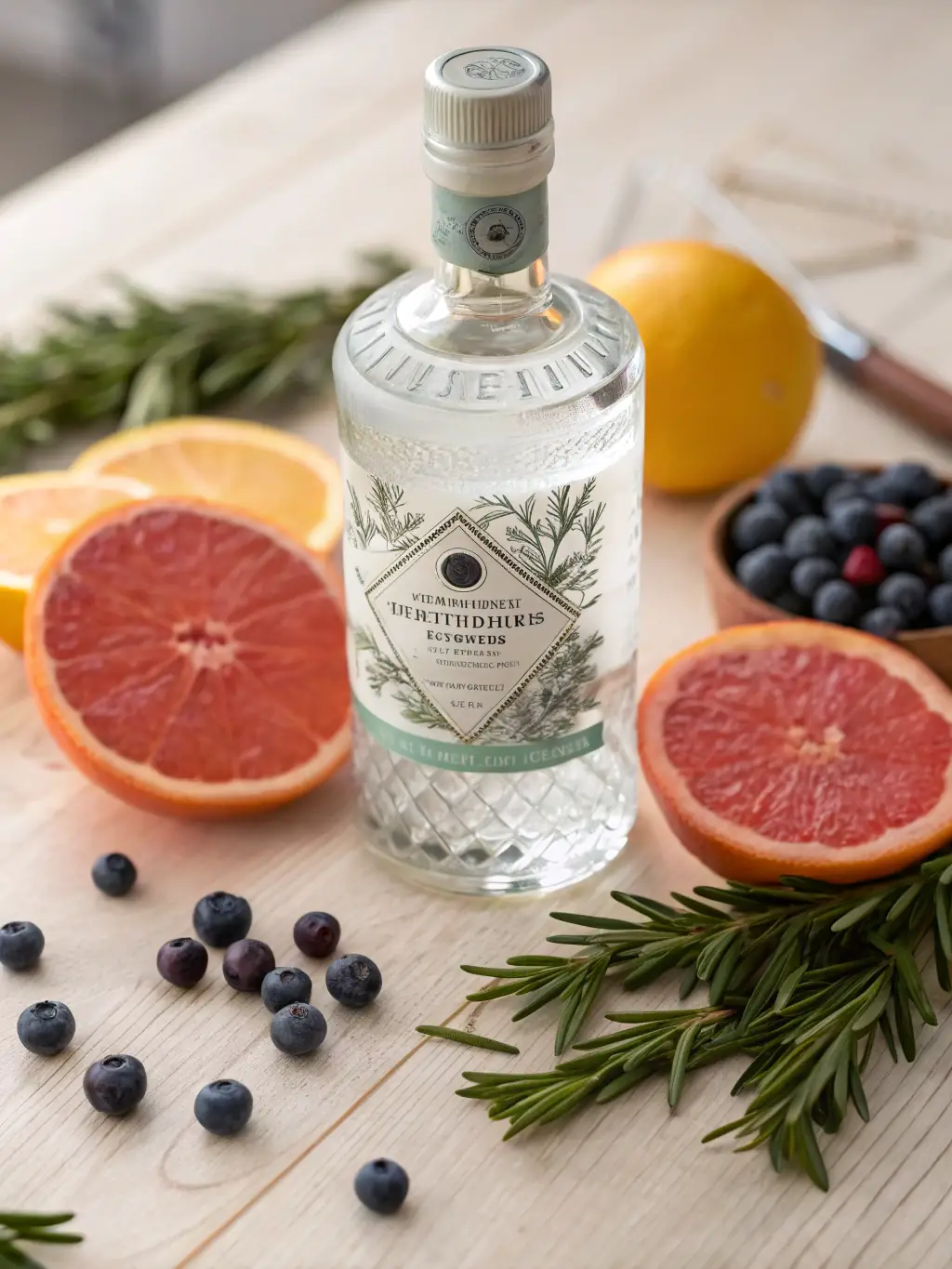 A visually appealing image of a classic gin and tonic, garnished with lime and botanicals, showcasing the bar's attention to detail in preparing cocktails.